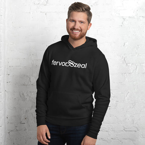 "The Classic" Fervor & Zeal Logo Lightweight Unisex Pullover Hoodie