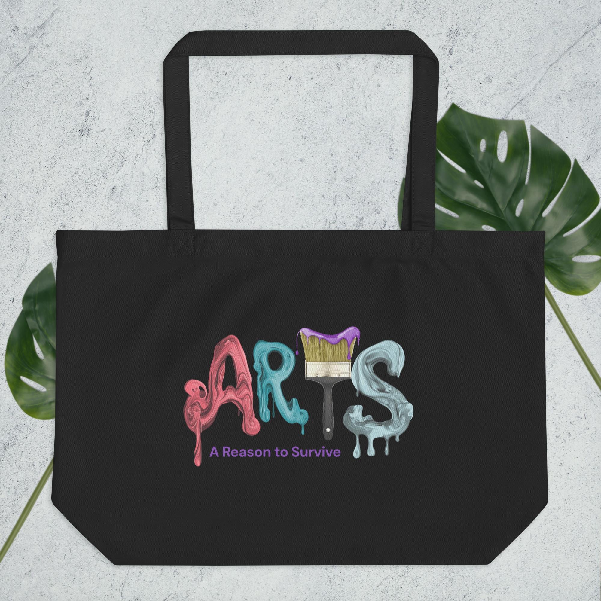 "A.R.T.S." Large Organic Tote Bag