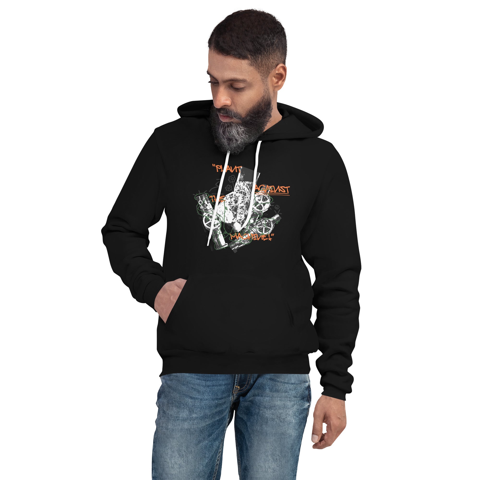 "Plant Against the Machine" Lightweight Unisex Hoodie
