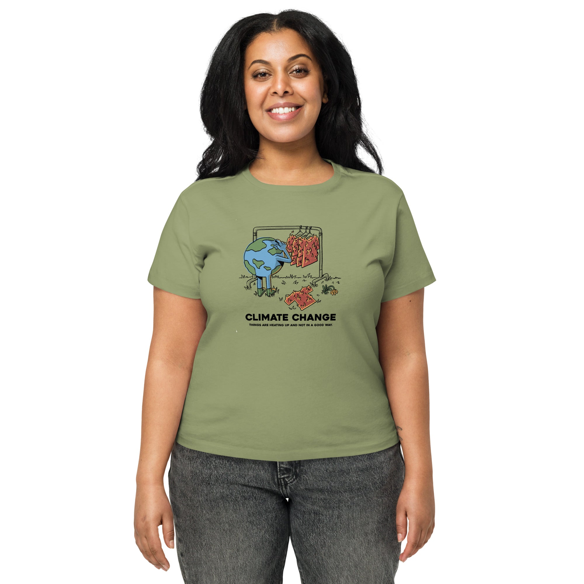 "Things are heating up" Women’s High-Waisted T-Shirt