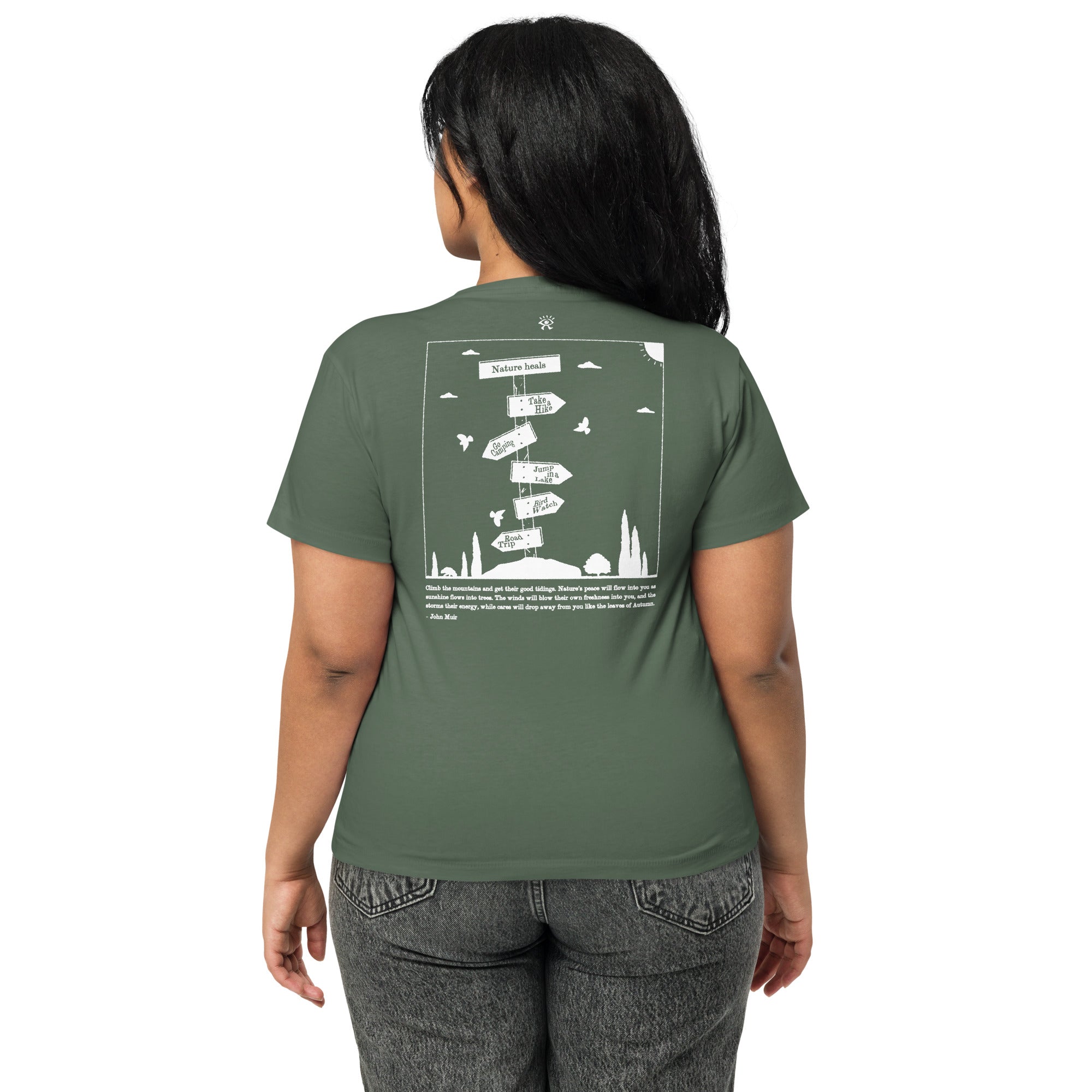 "Nature Heals" Women’s High-Waisted T-Shirt
