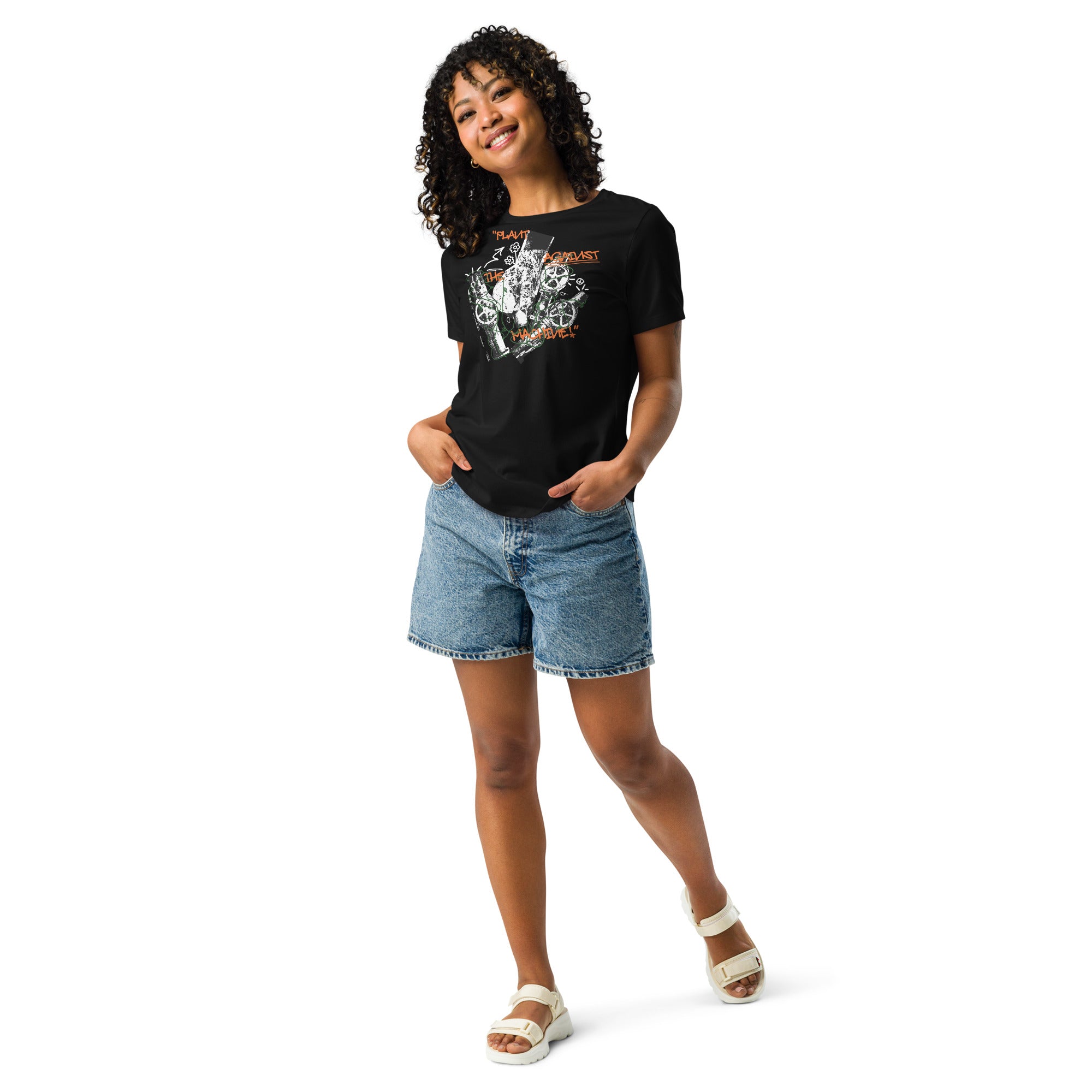 "Plant Against the Machine" Women's Relaxed T-Shirt